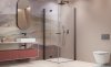Radaway Nes Brushed GunMetal KDD B / KDD I kabina 90x90cm lewa szczotkowany grafit przejrzyste 10024090-92-01L/10015090-92-01R
